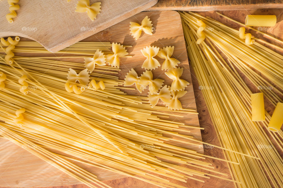 Different types of pasta
