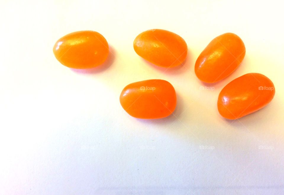 Orange jellybeans 