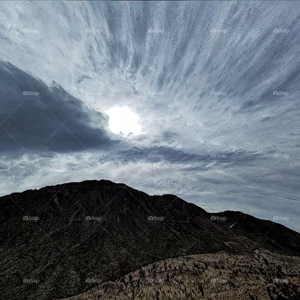 The Sun breaking through the clouds on one of Mother Nature's Moody Gray Days!