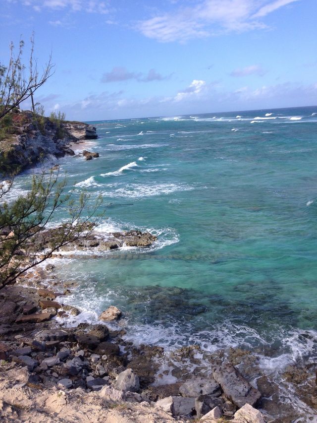 Cliffs on an island