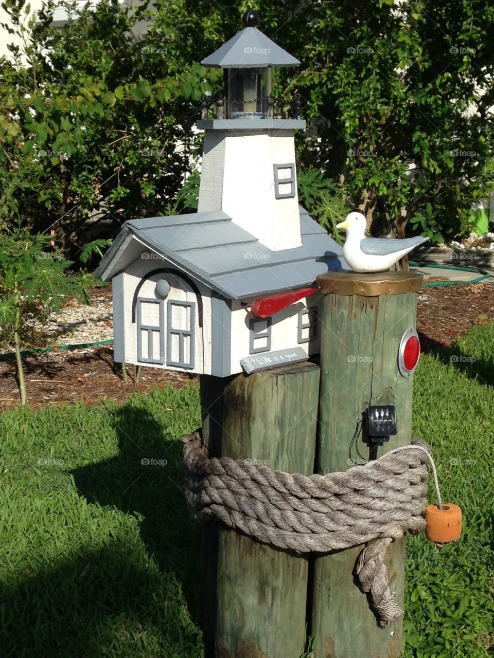 Lighthouse mailbox