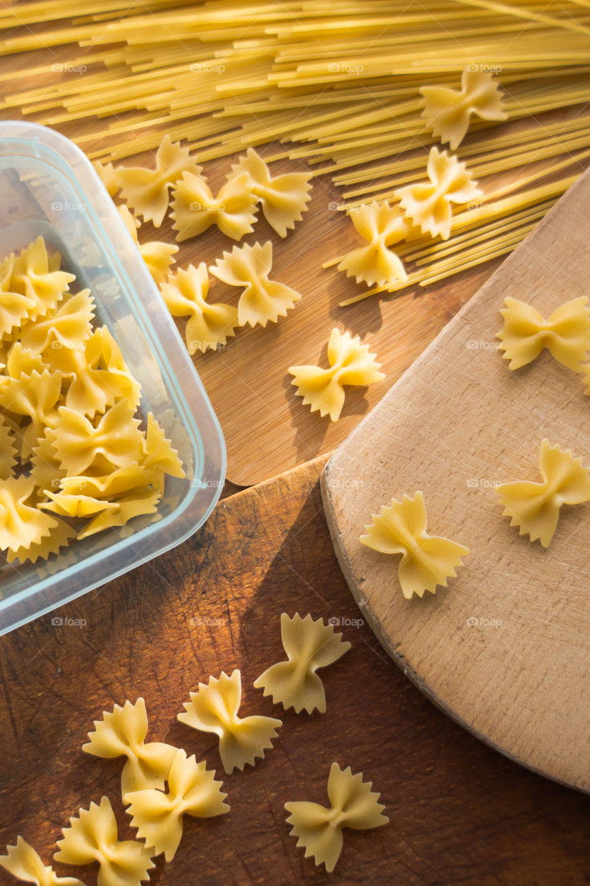 Different types of pasta