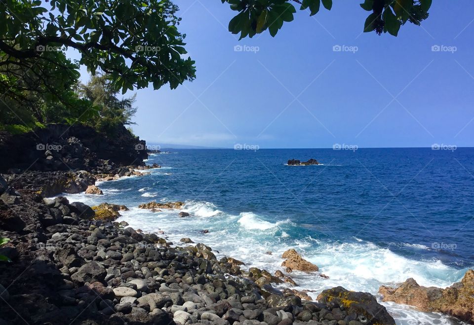 Shore near the the sea cliffs