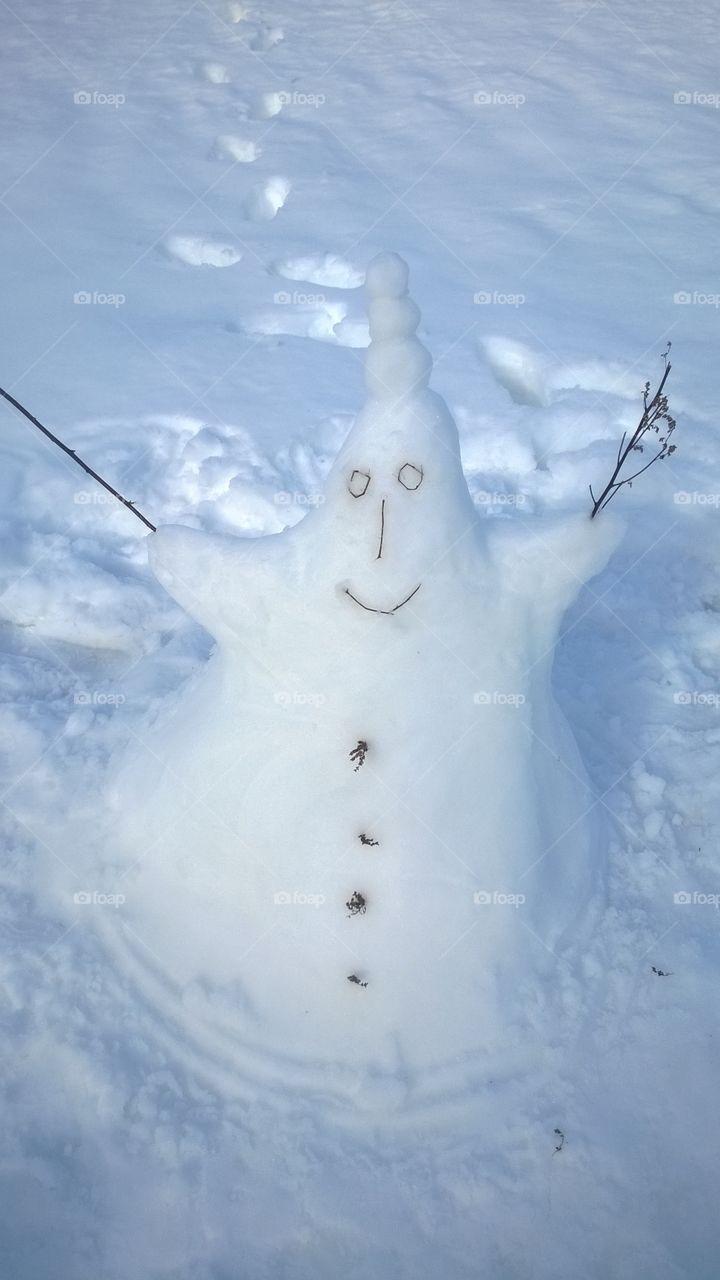 Snowman in Austria Europe