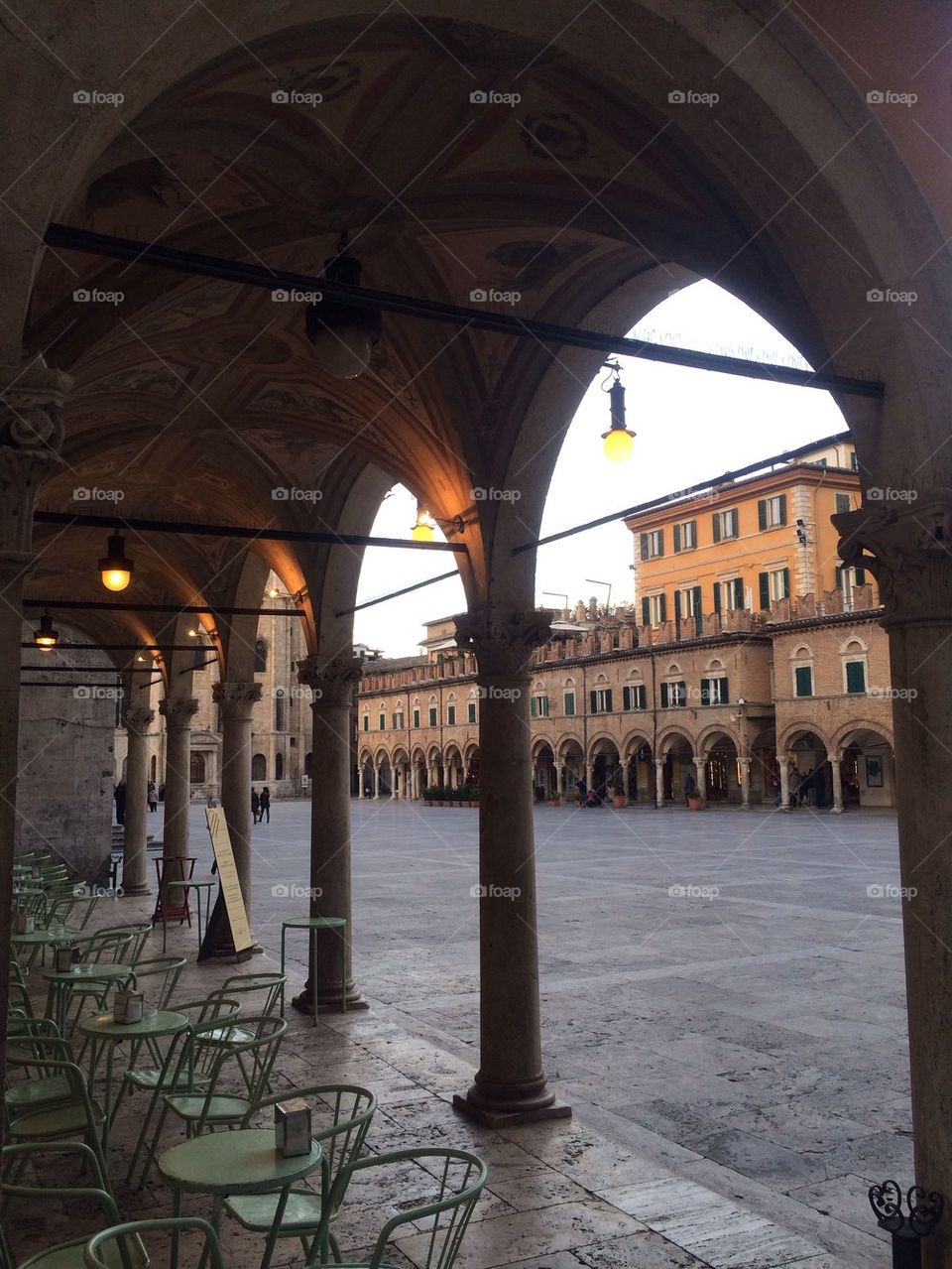 View over Piazza del Popolo, Ascoli Piceno