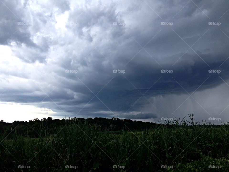 Angry summer sky...