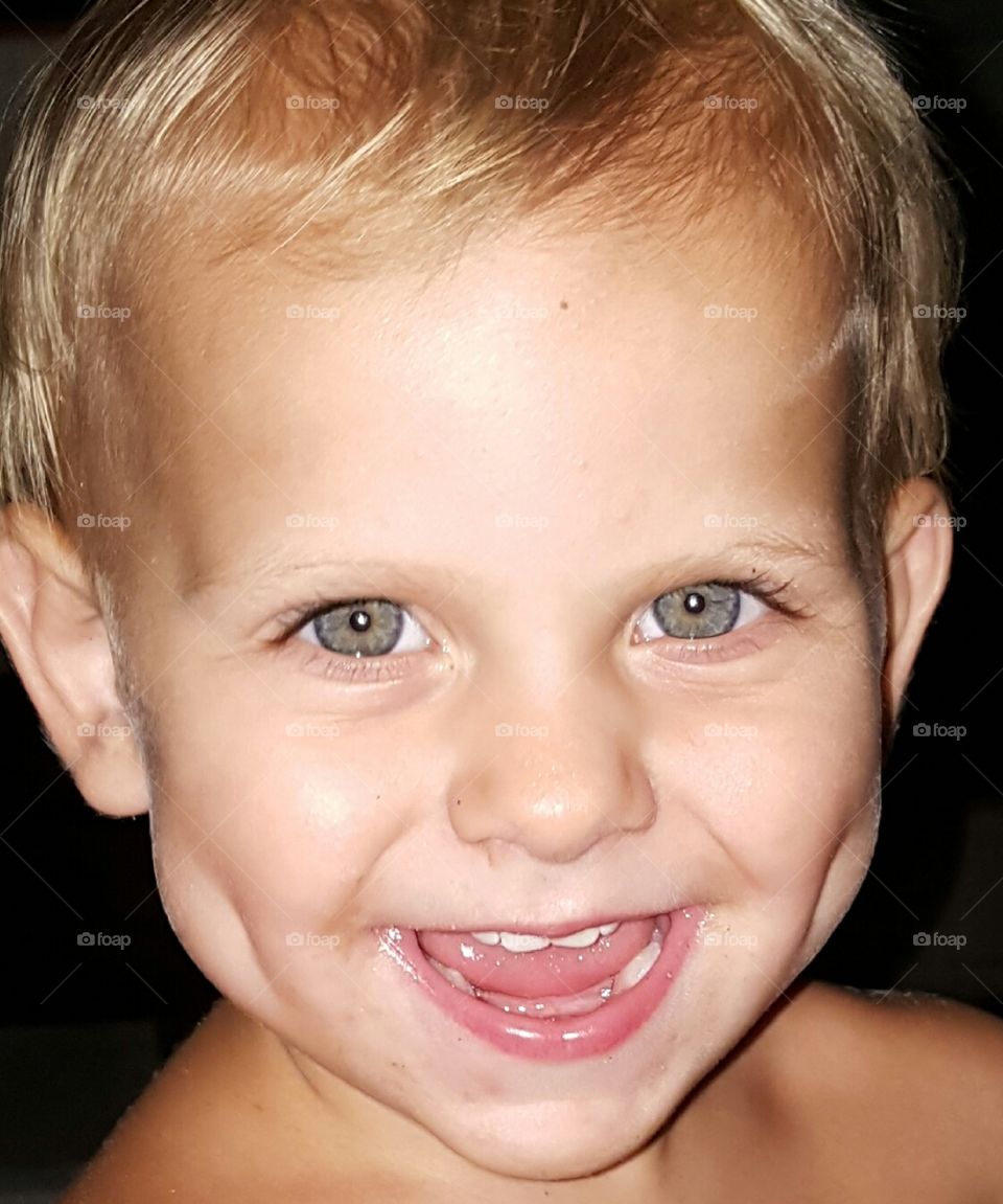 Smiling Boy with Dimples