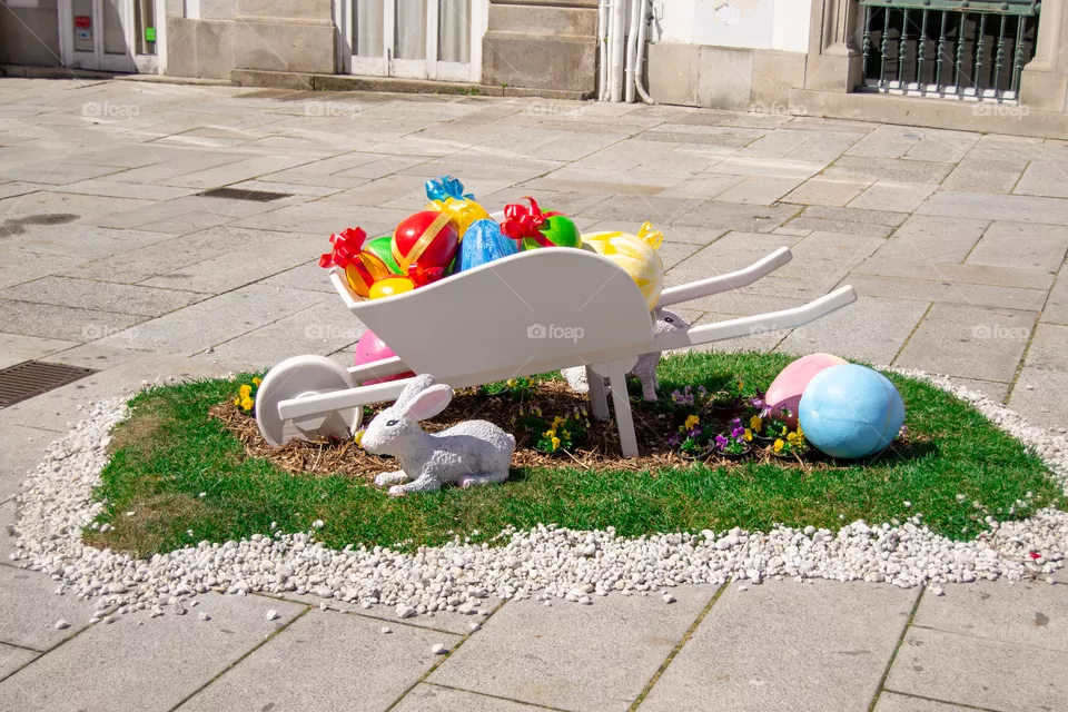 easter themed city center