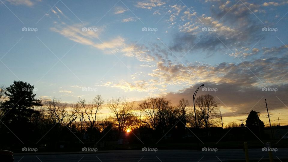 Sunset in Rootstown, Ohio