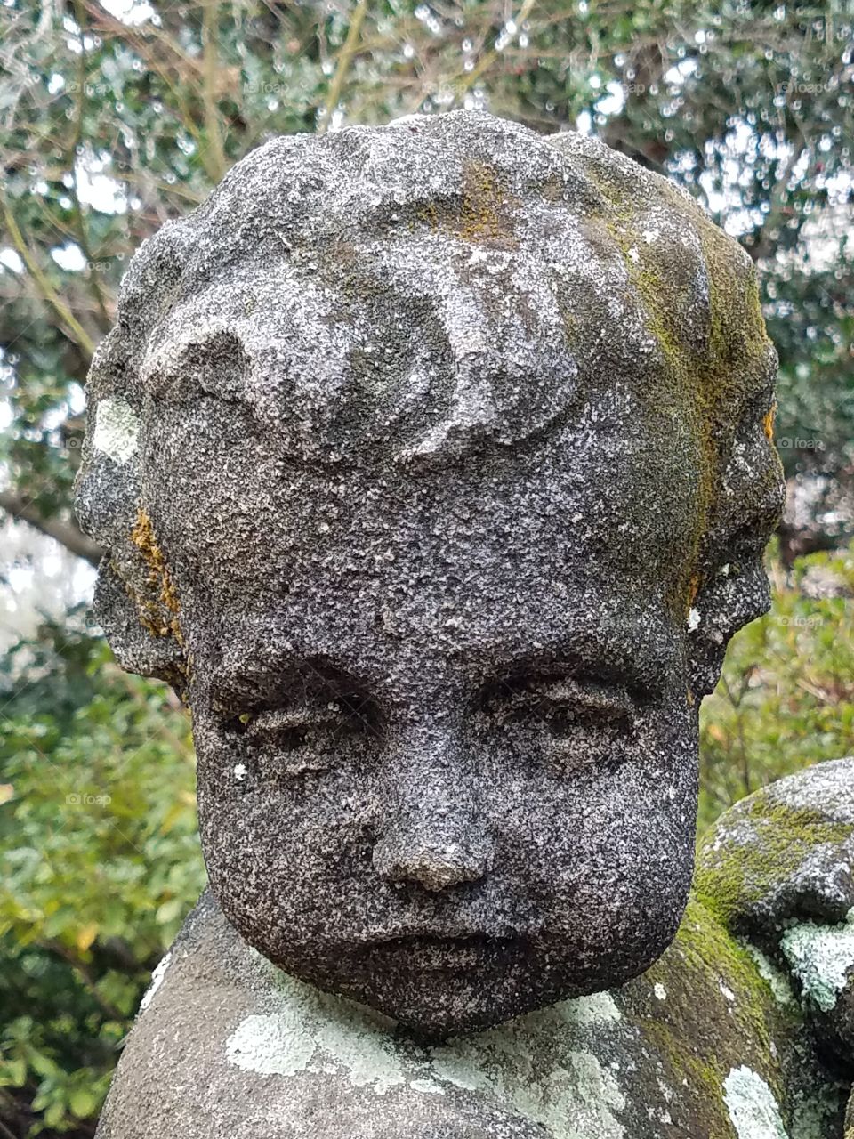 Russell House,  Charleston,  SC,  stone baby head