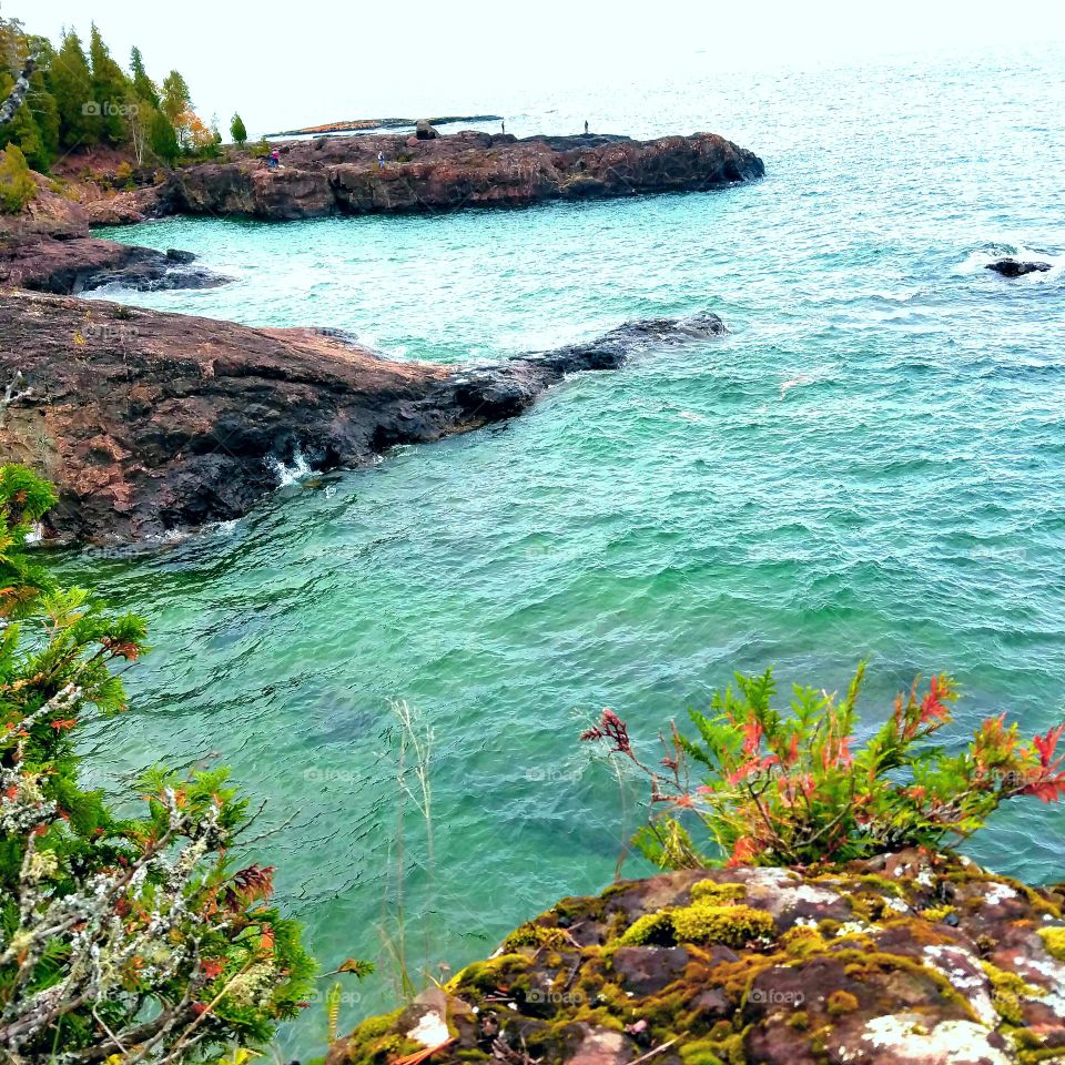 Rock near the Lake Superior, Michigan