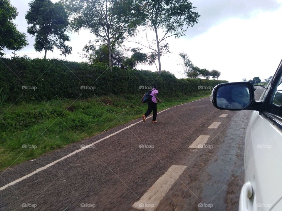 He was rushing home to avoid the rain so I offered him a ride home. So heartwarming to help