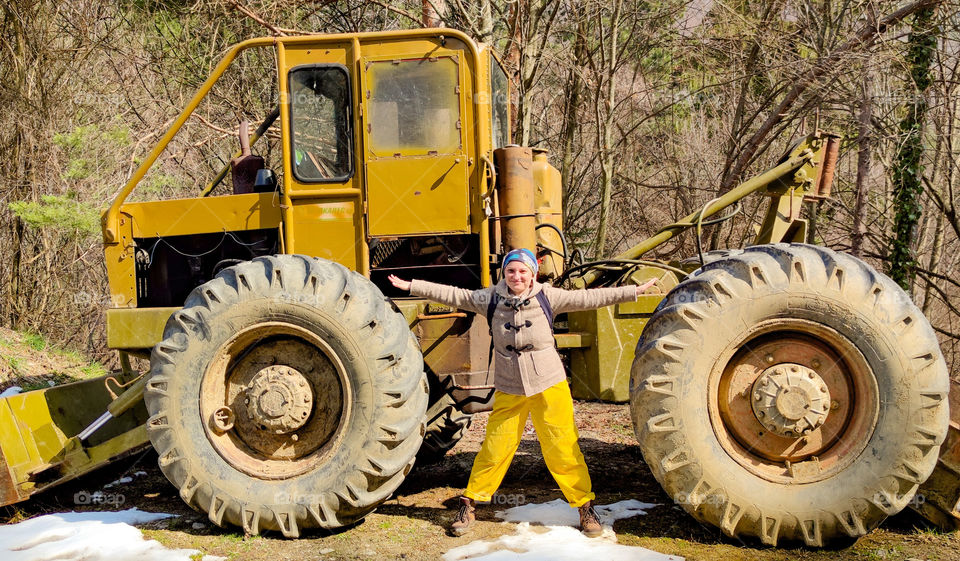 Agricultural spirit between the tyres