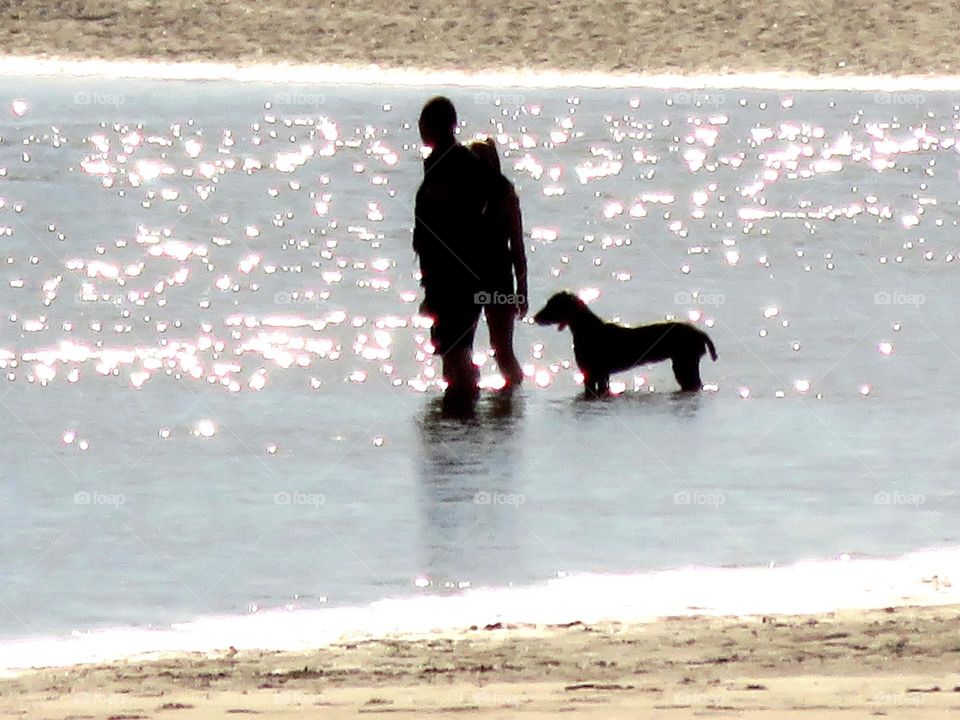 friends at the seaside