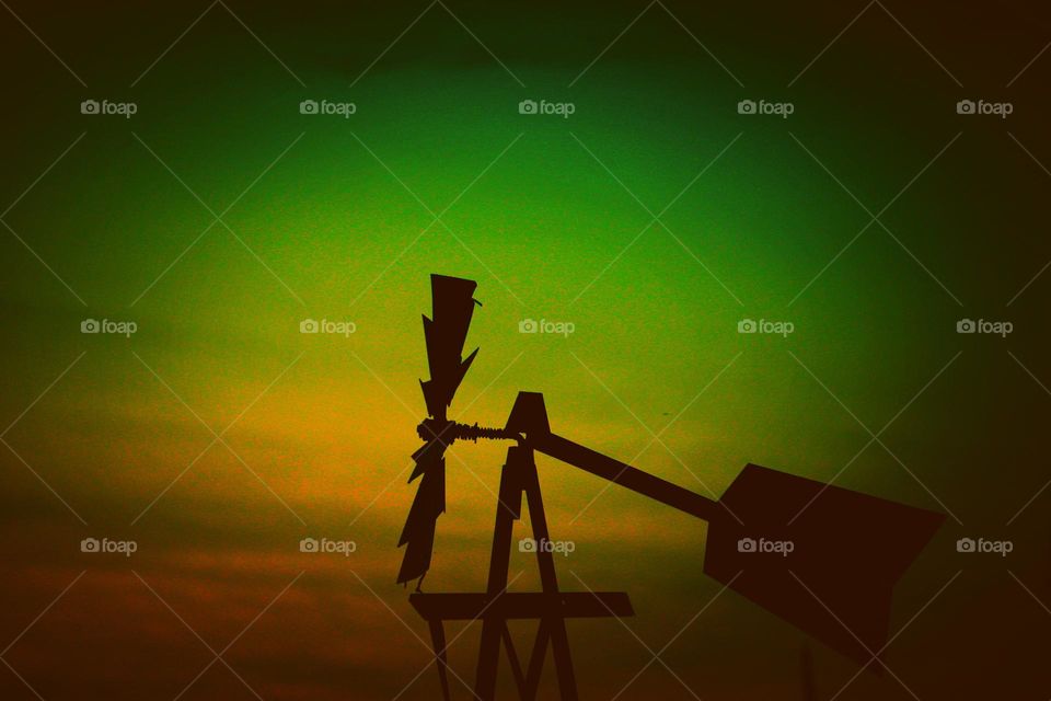 windmill silhouette