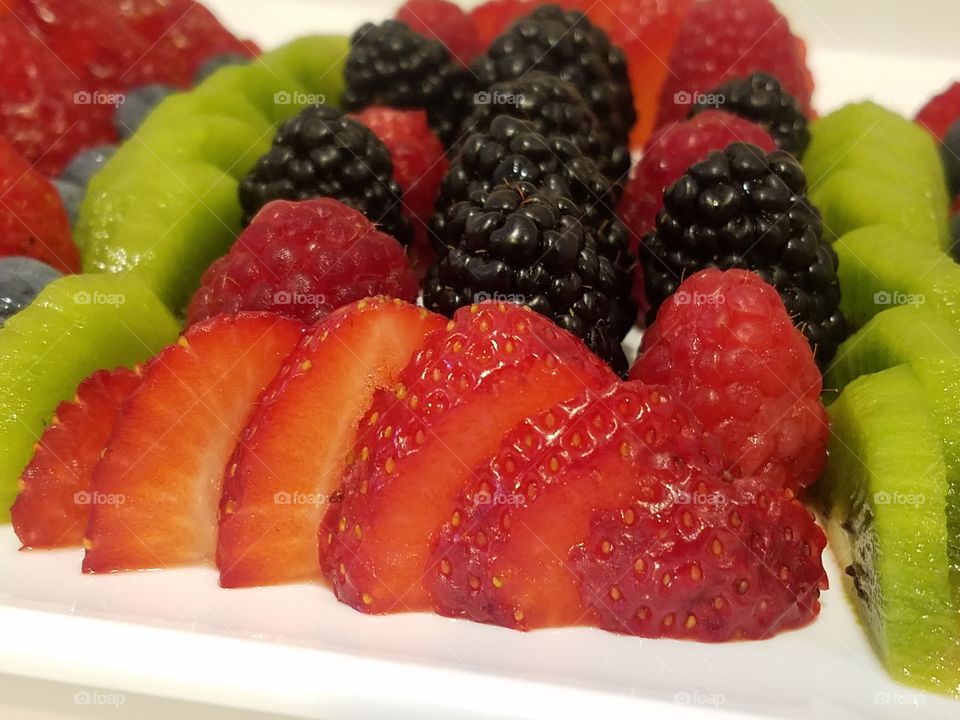 tray of berry treats