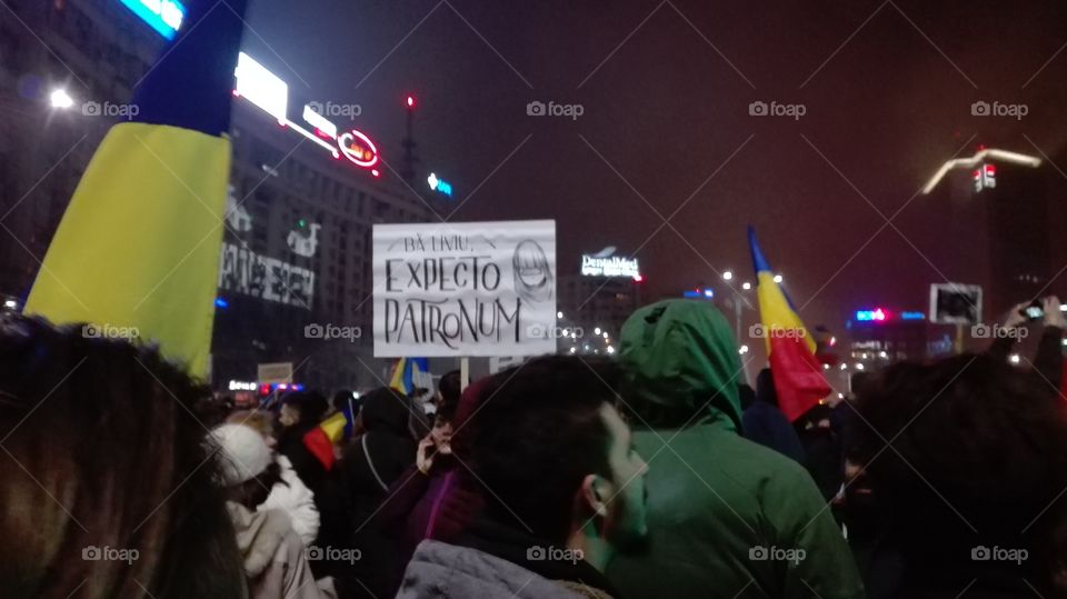 Protests in Bucharest against the adoption of OUG 13
