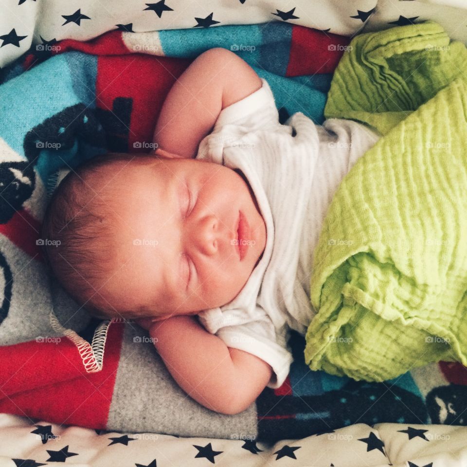 Baby, Child, Newborn, Blanket, Sleep