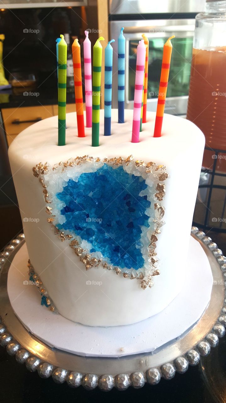 geode birthday cake!