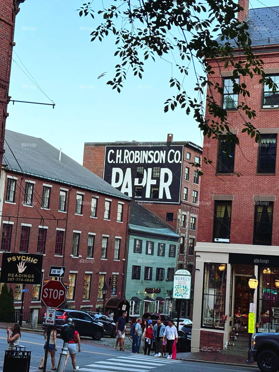 Old buildings in a city centre 