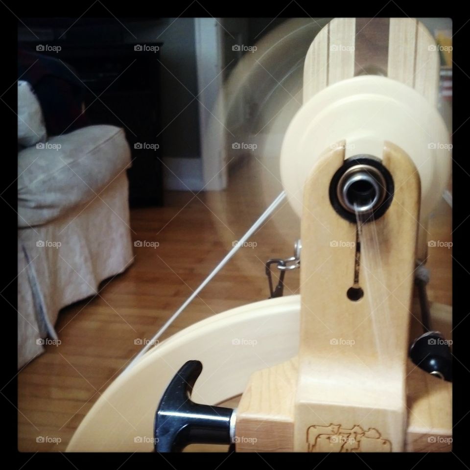 Spinning Wheel In Action