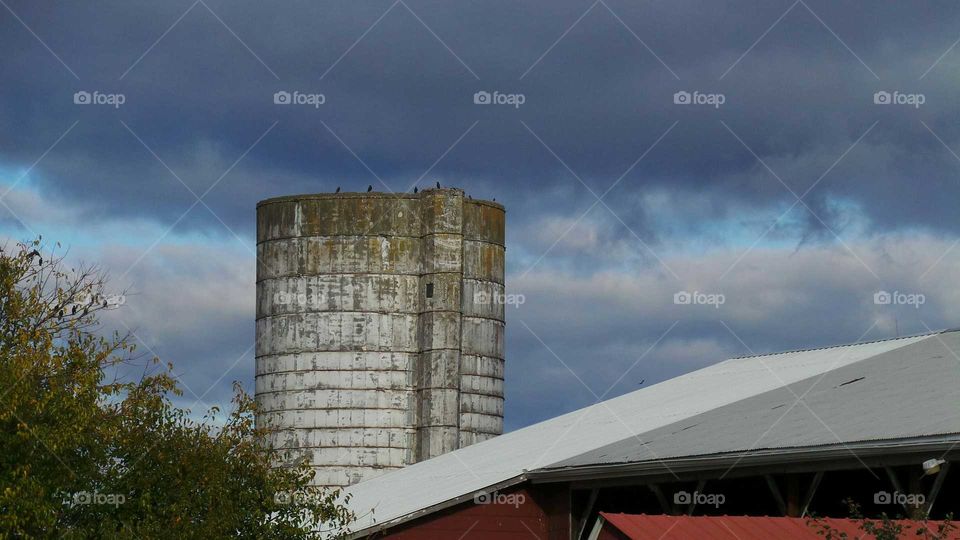 Silo against the Sky