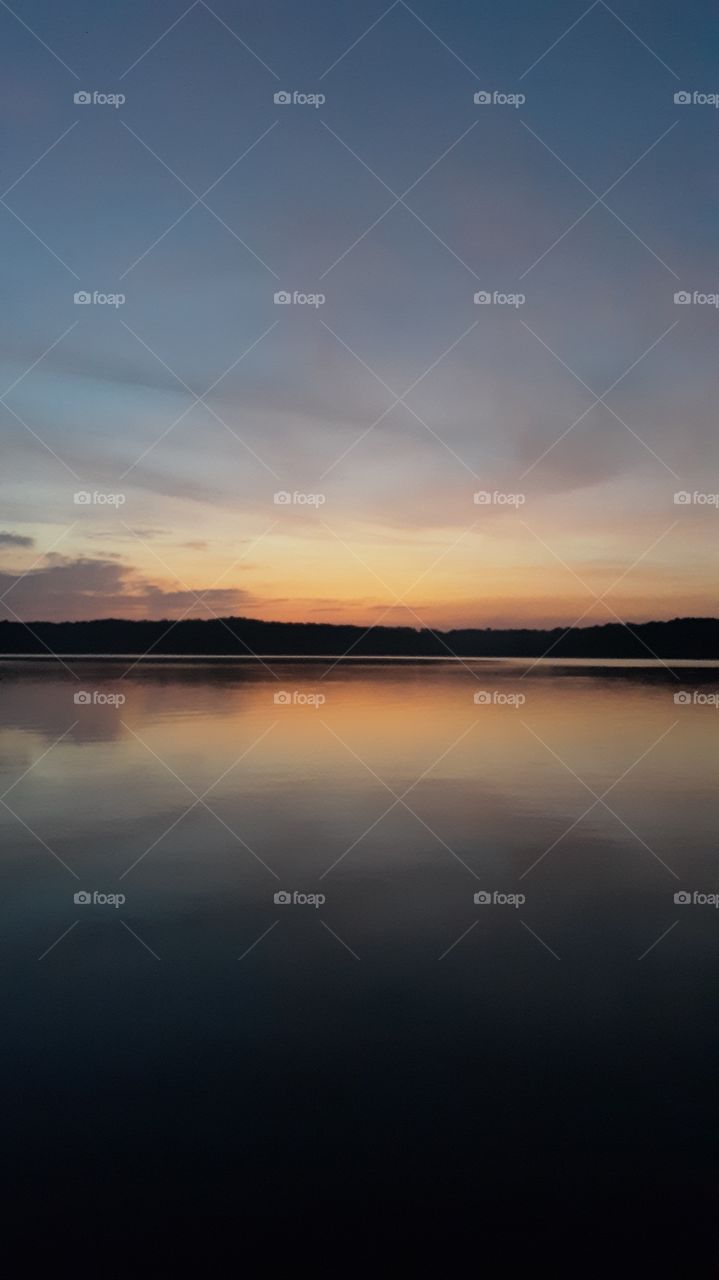 Daybreak over the lake