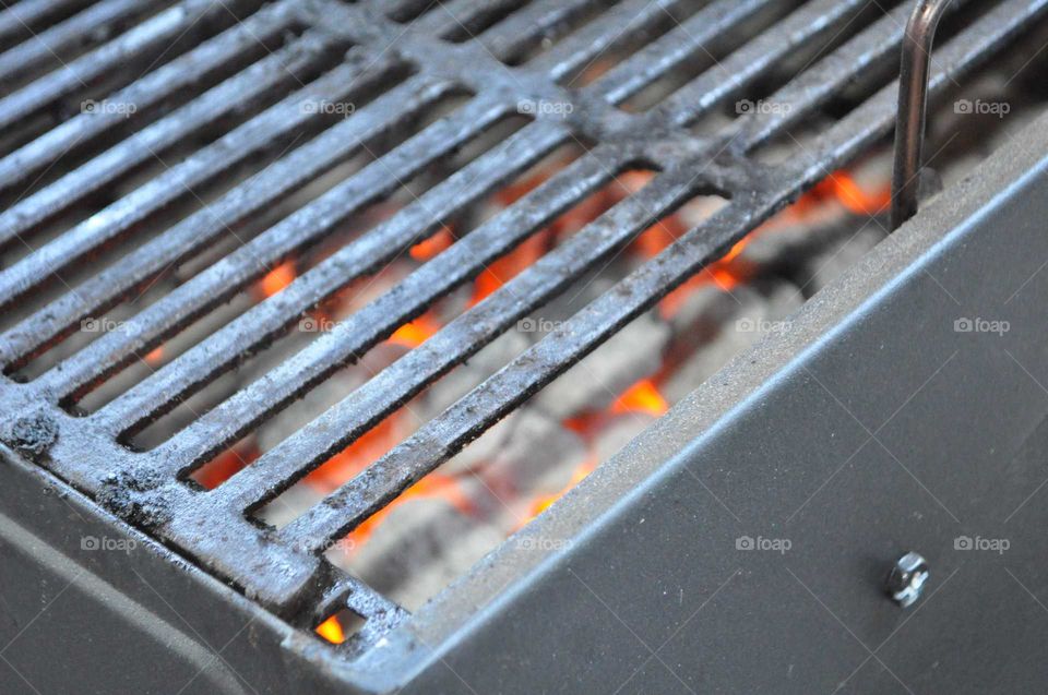 hot coals