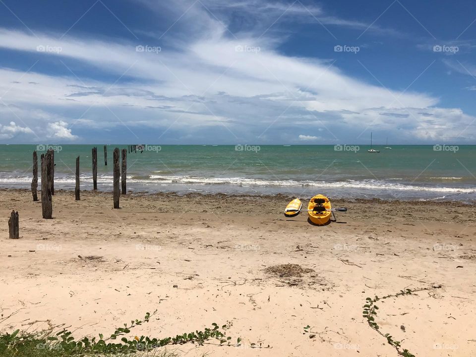 Praia de cumuruxatiba Bahia Brasil 🇧🇷