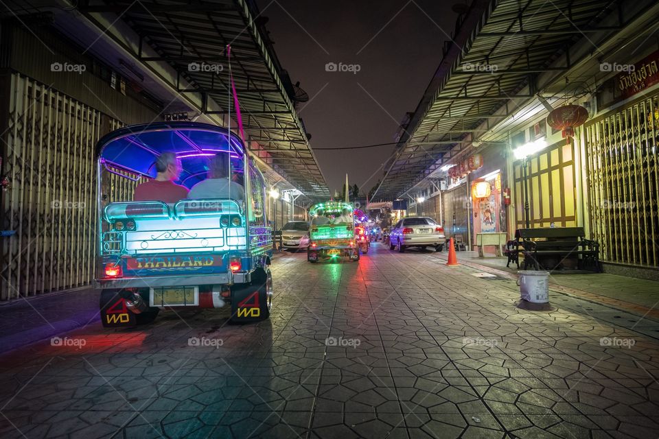 Night tour by Tricycle Tuk Tuk Thailand