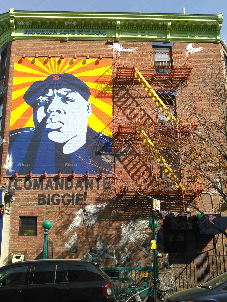 biggie commando photo. one time i was leaveing my work in retail and started walking down the block and seen this cool wall painting