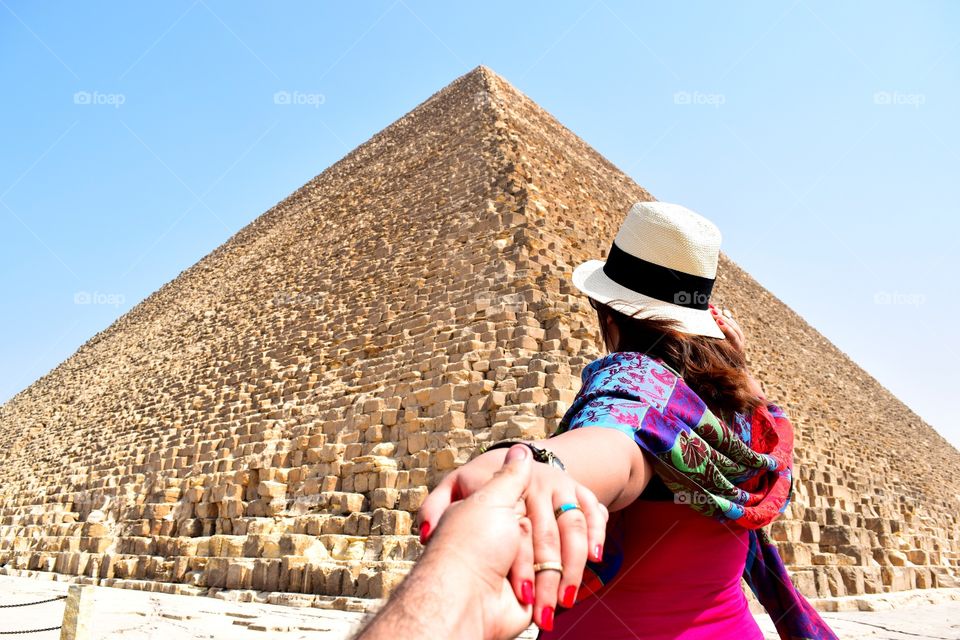 Follow Me To Egypt. I Took This Photo For My Sister While We Were Visiting The Great Pyramids in Egypt 