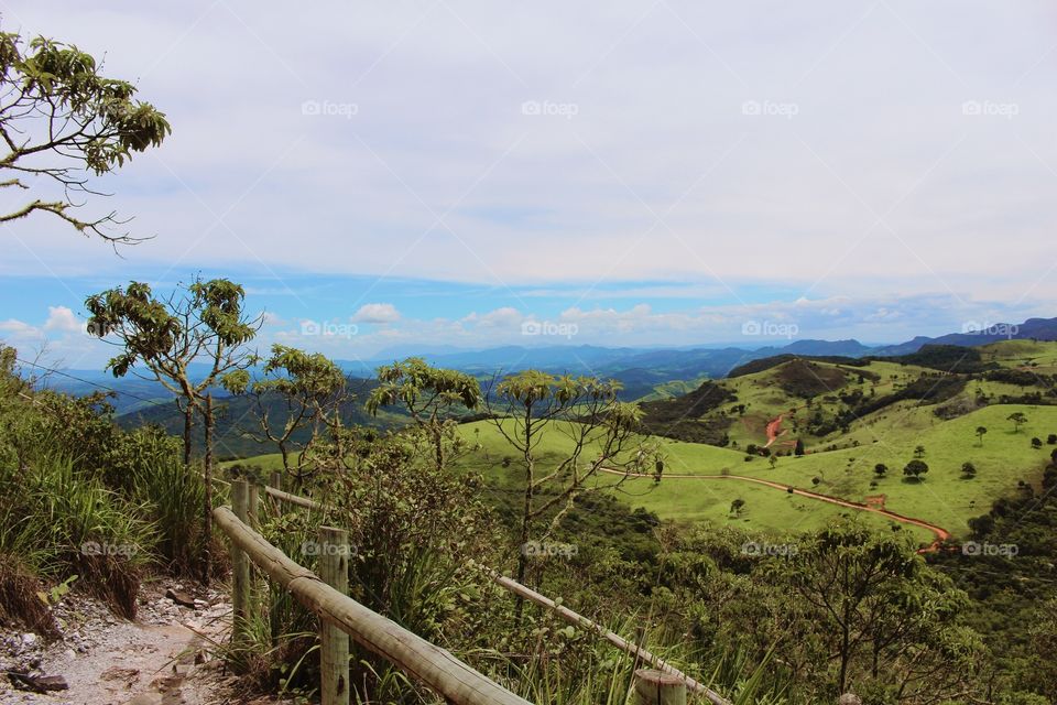 View of a hiking trail