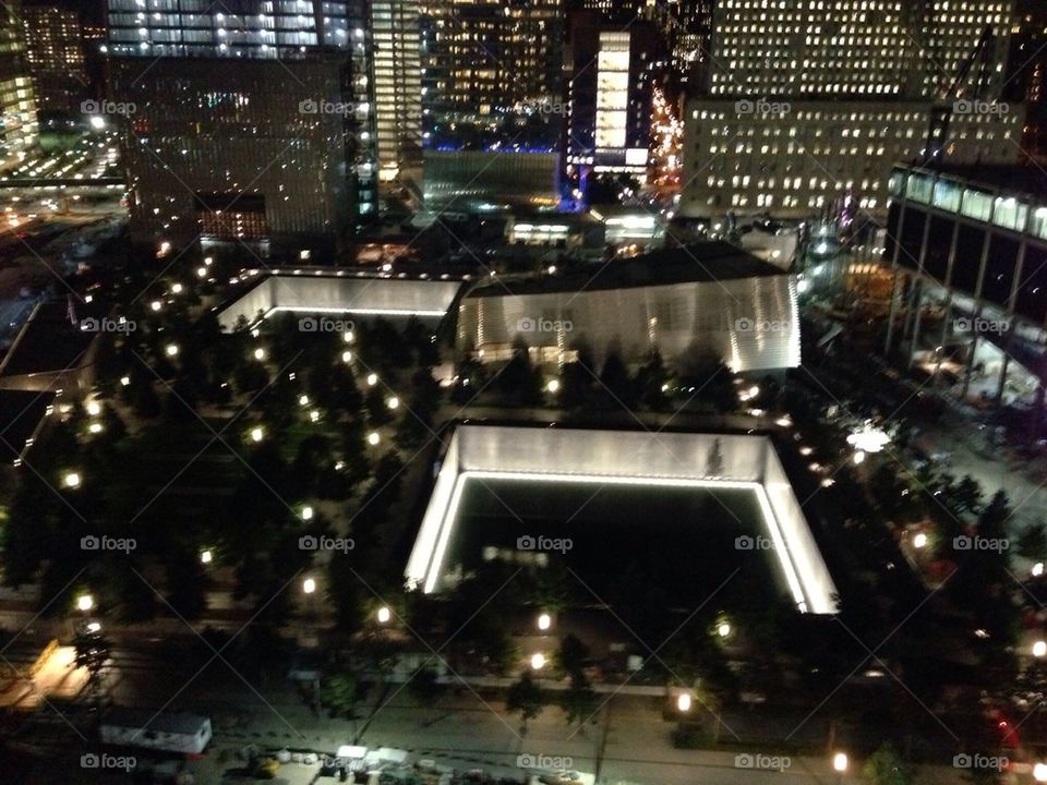 WTC Memorial at Night