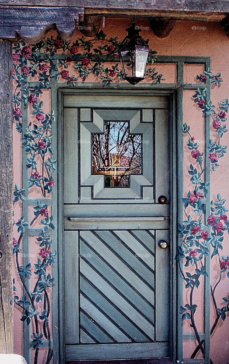 Decorated door