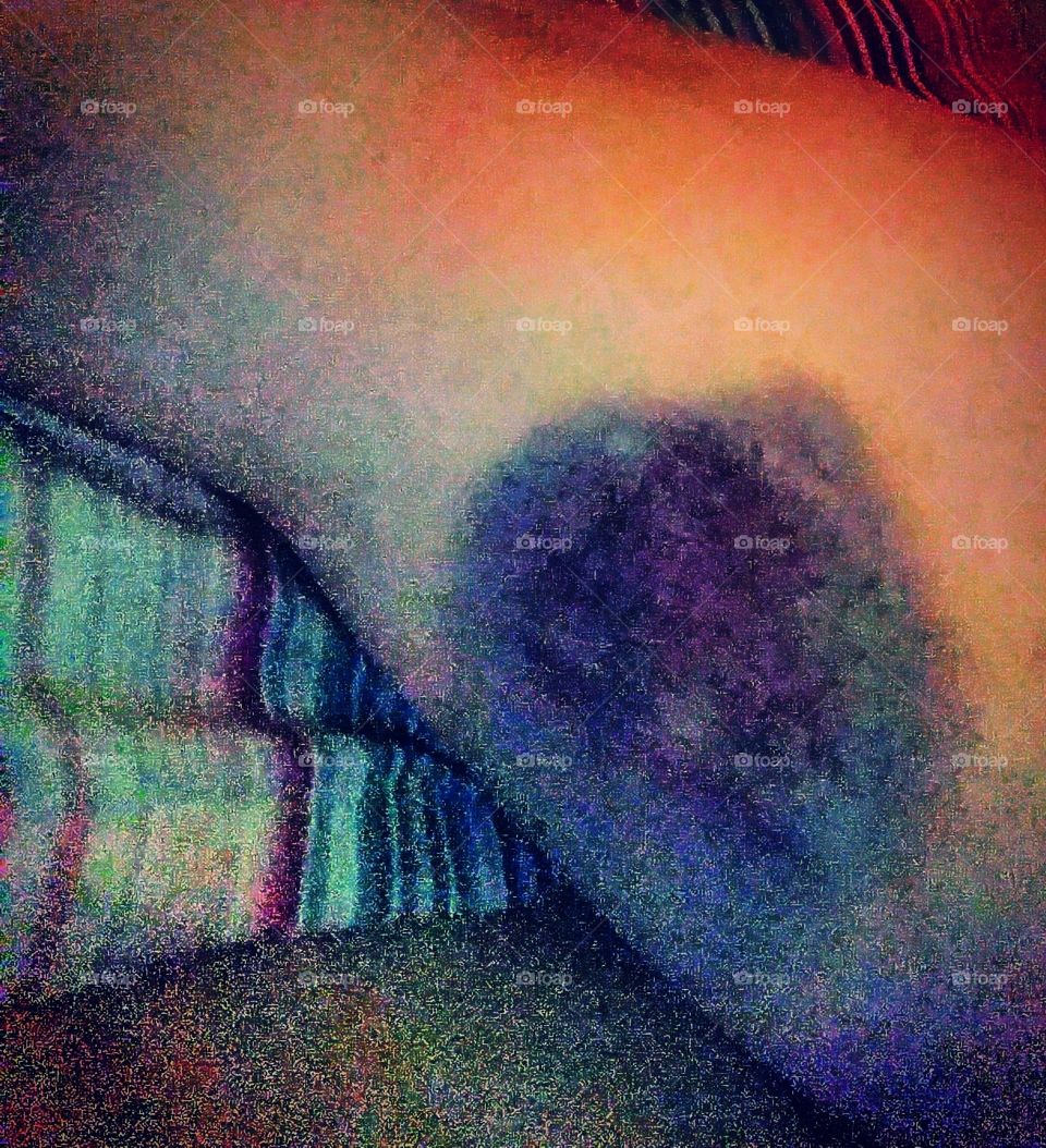 An arm with a huge bruise of an unidentified origin.