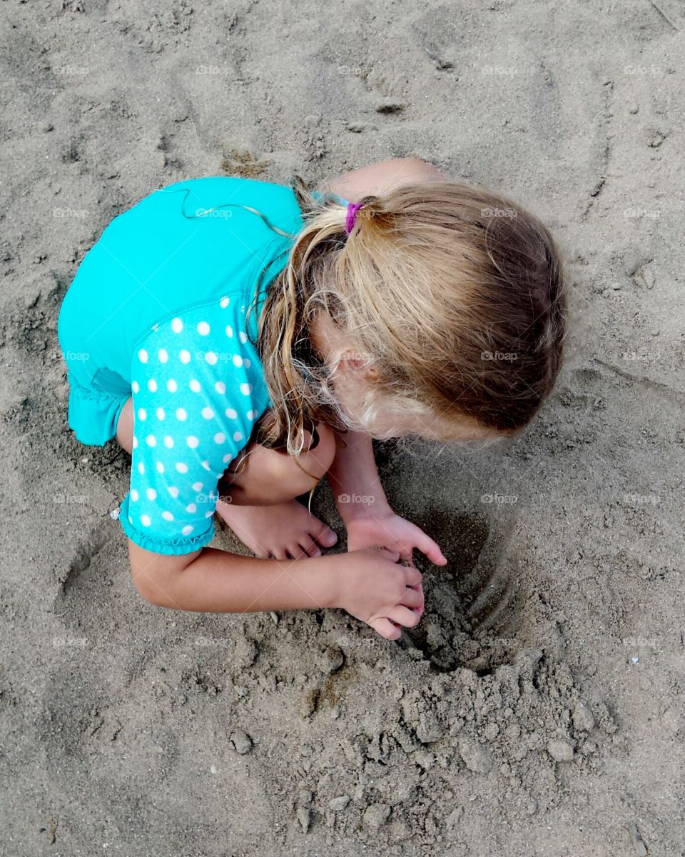 Girl in Sand