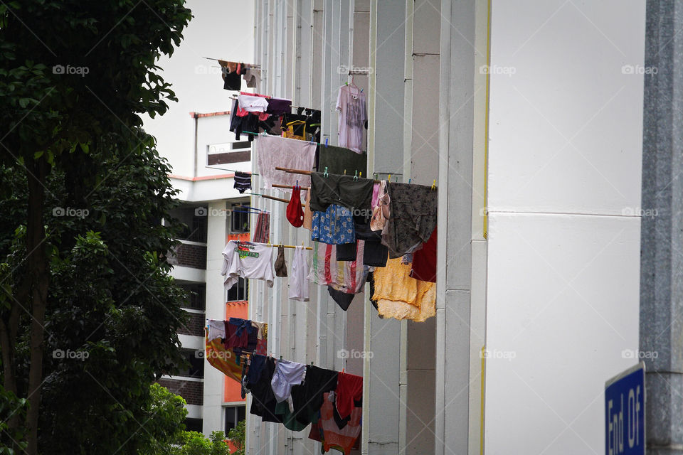 drying clothes