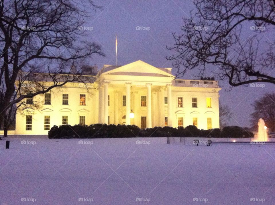 The White House in Winter