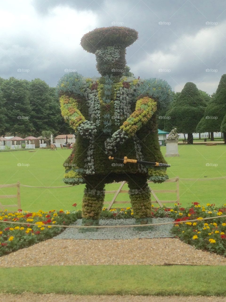  A man made from flowers