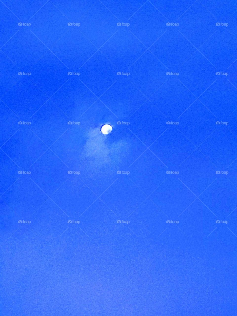 moon with small cloud