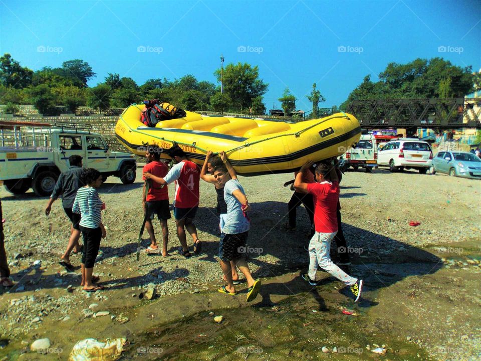 rafting Adventure in summer