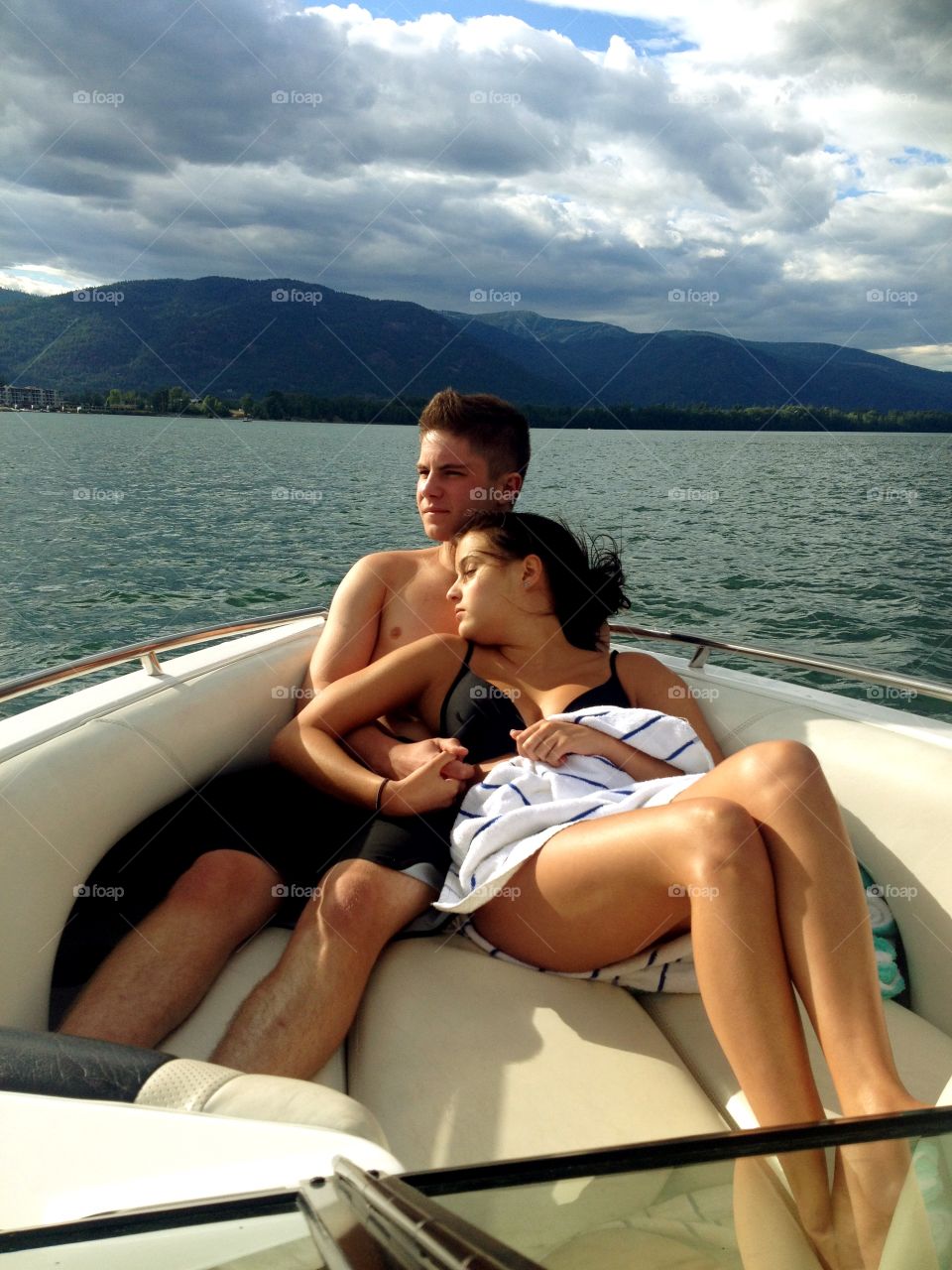 Couple in a boat