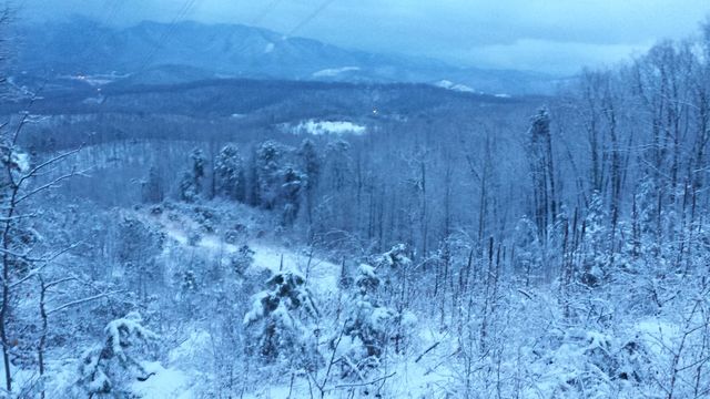 blue snow planet