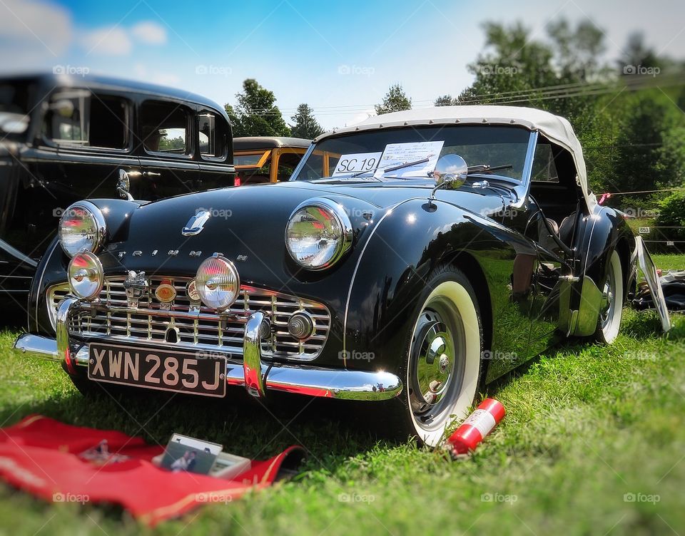 Stowe car show Triumph 