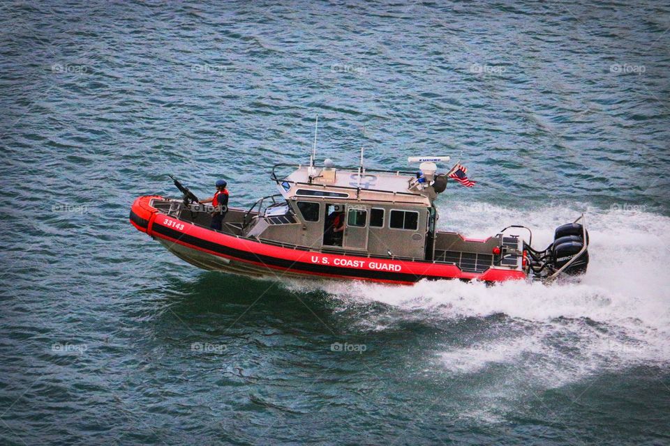 U.S. Coast Guard boat in San Juan, PR