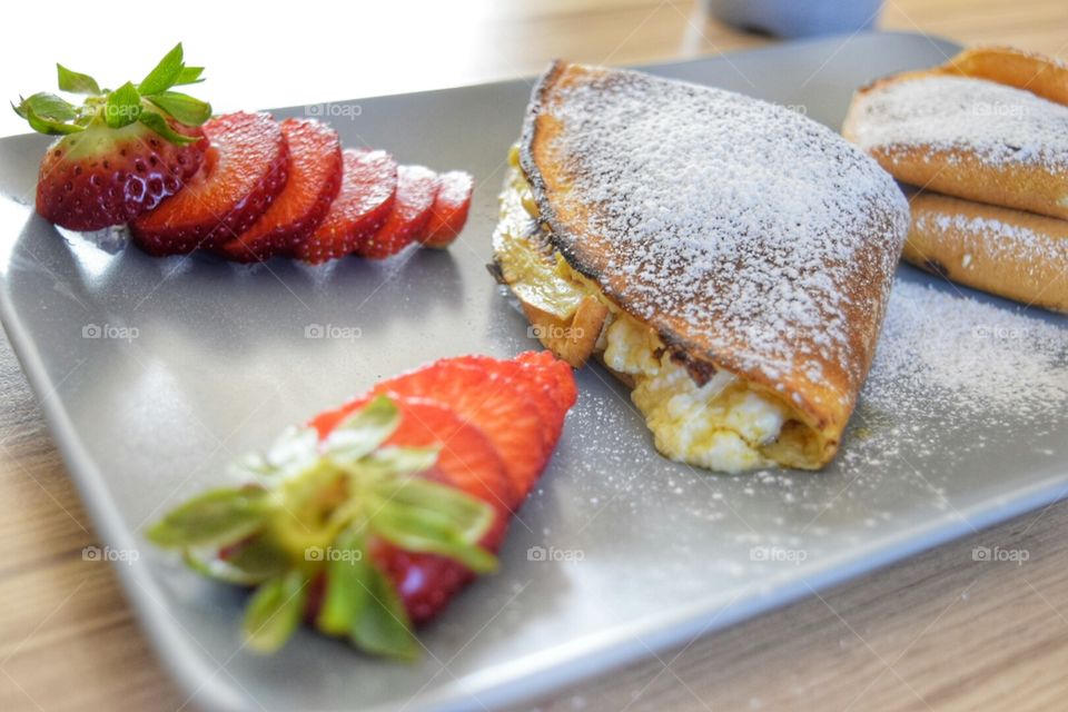 Delicious breakfast - polish pancakes