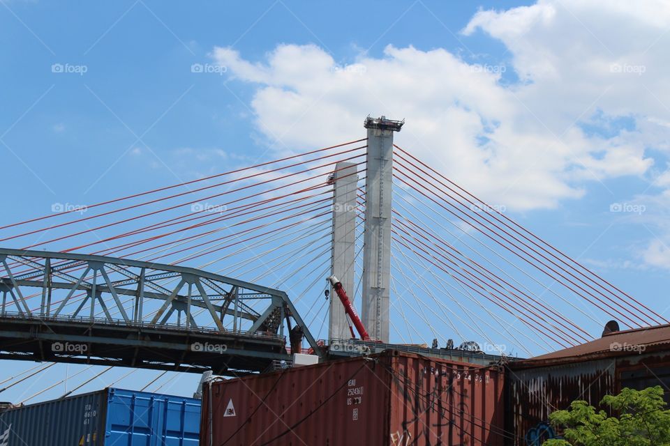 Bridge, Sky, Steel, Architecture, Expression