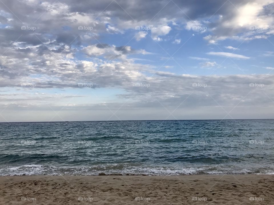 Ocean and clouds
