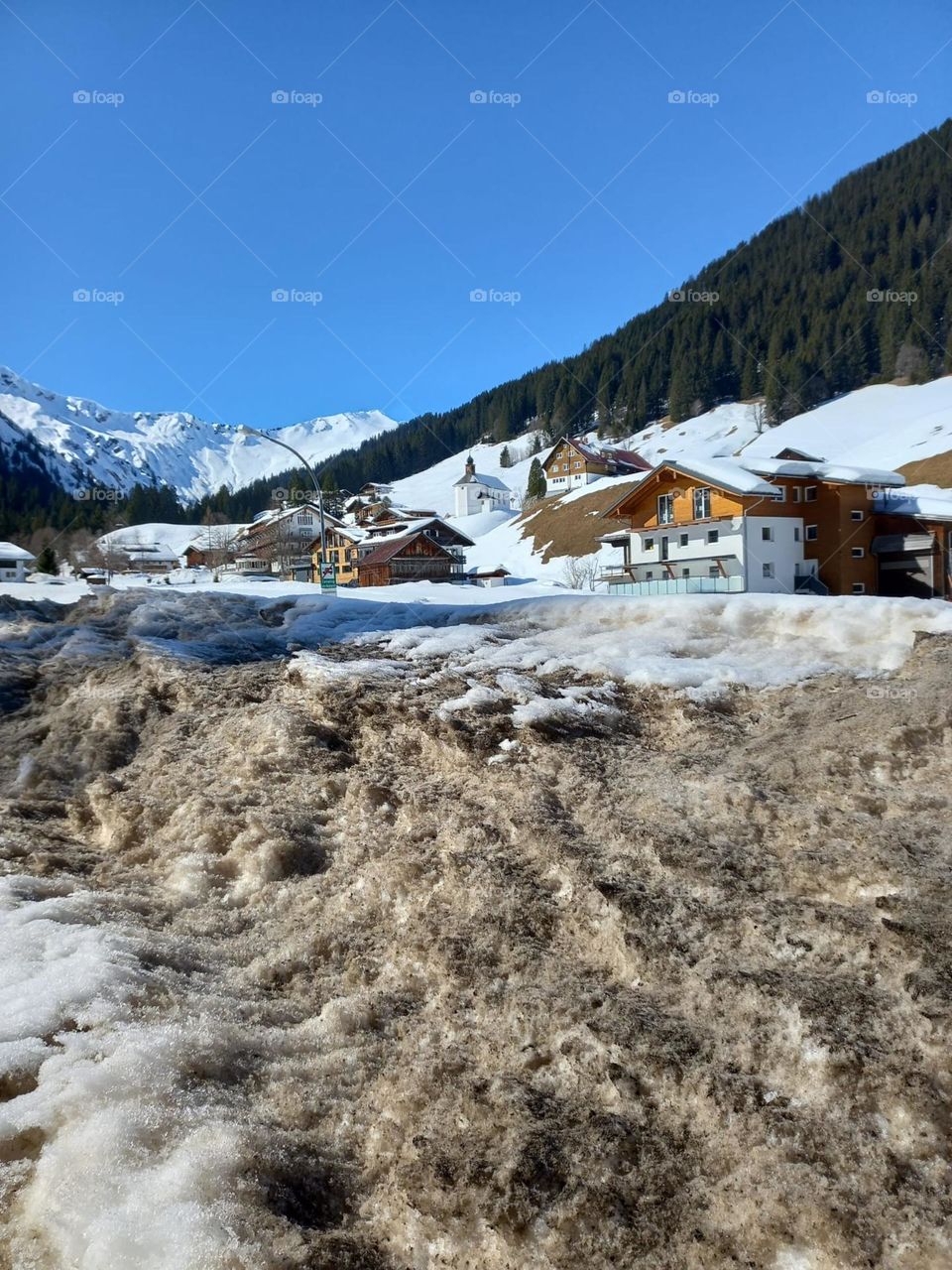 Snow Melt in Austrian Alps